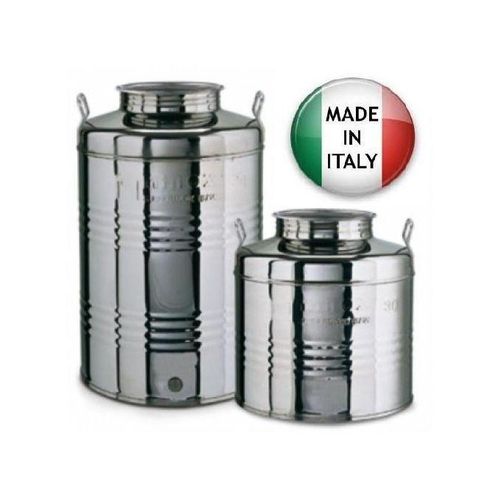 Fût citerne Bidon en Inox alimentaire Jarre De Conservation Huile D'olive 25L