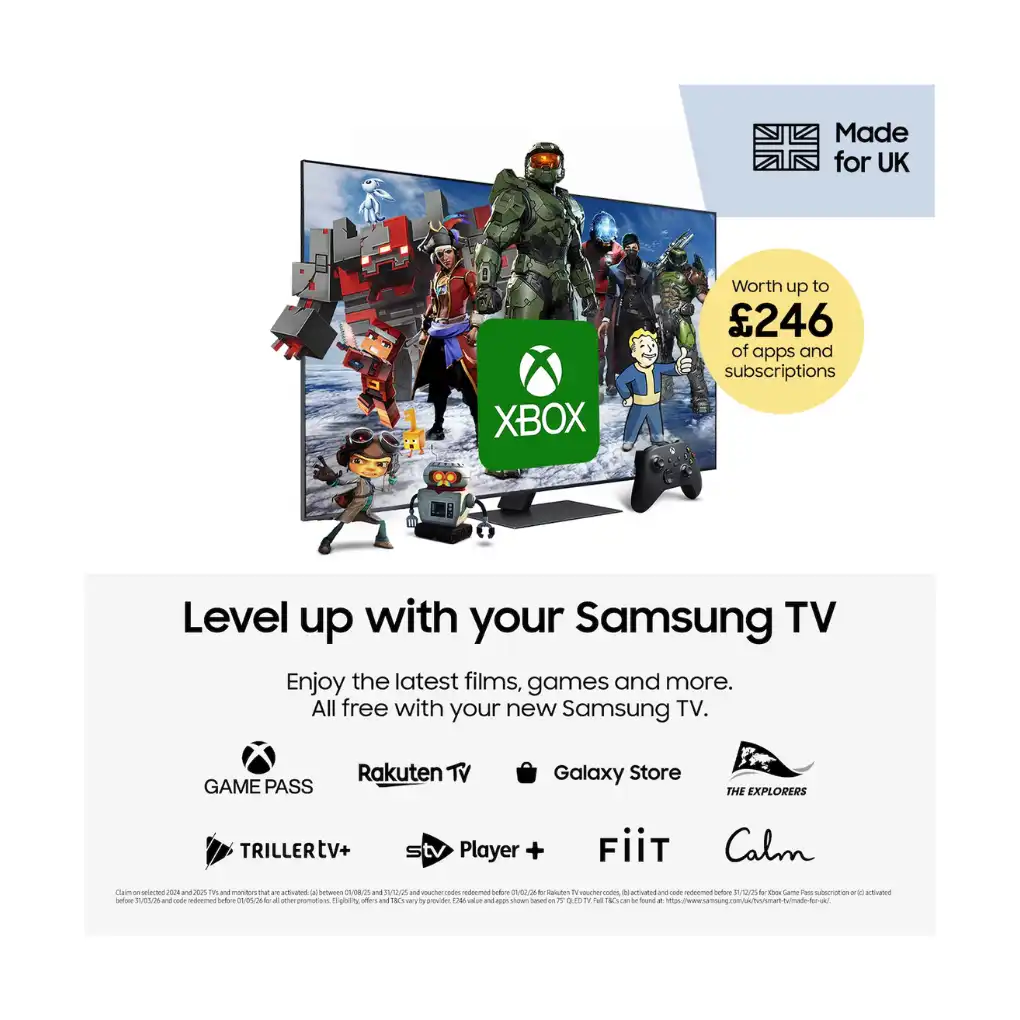 43 4K UHD Crystal Smart TV Tizen One UI HDR10+, Design MetalStream + Support gratuit, 43U8020F