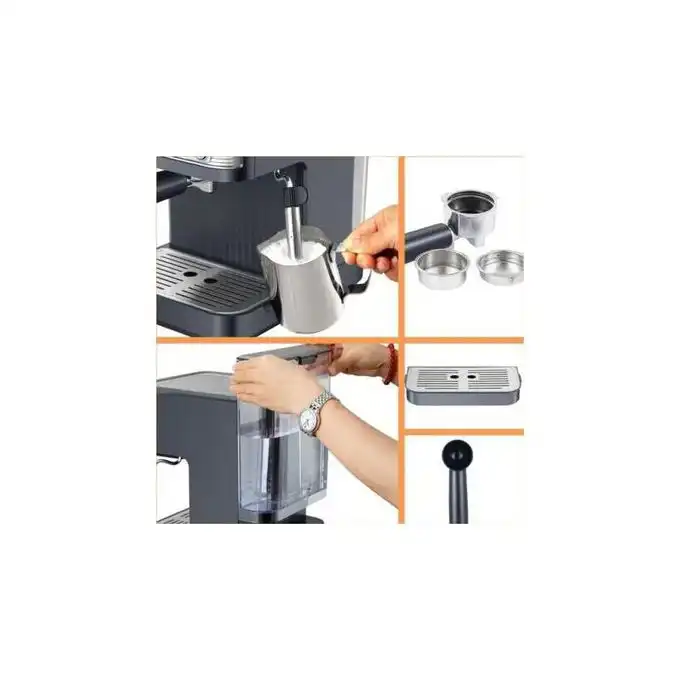 Machine à Café Espresso écran tactile 15 Bars, Réservoir 1,8L, Fonction Vapeur, Presscup-02