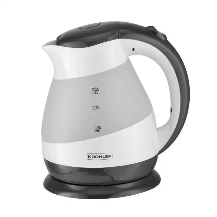 Bouilloire électrique - KRÖHLER - PEBT-802 - 1,5L - 2200W - Socle 360° - Anti-calcaire