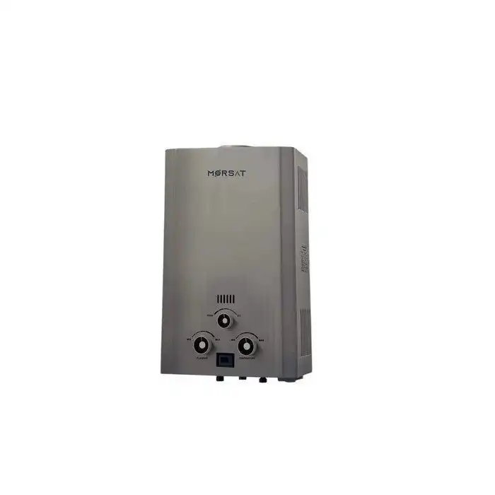 Chauffe-eau à gaz - MORSAT - 6L - Silver - 14 kW - Système de sécurité intégré