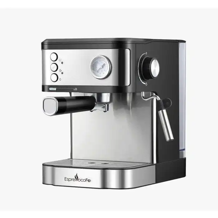 Machine à Café Espresso - EspressoCoFe - 15 Bars - Buse Vapeur - Réservoir 1,6 L - 850W
