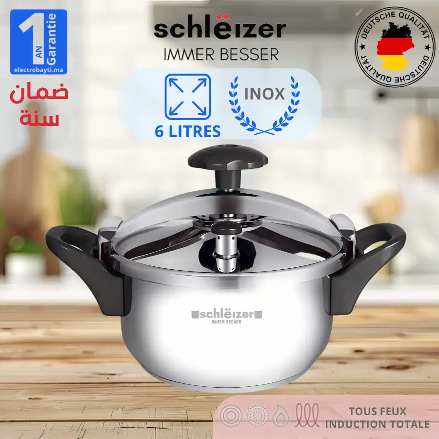 schlëizer - Cocotte Minute - Autocuiseur - INOX - 6 Litres