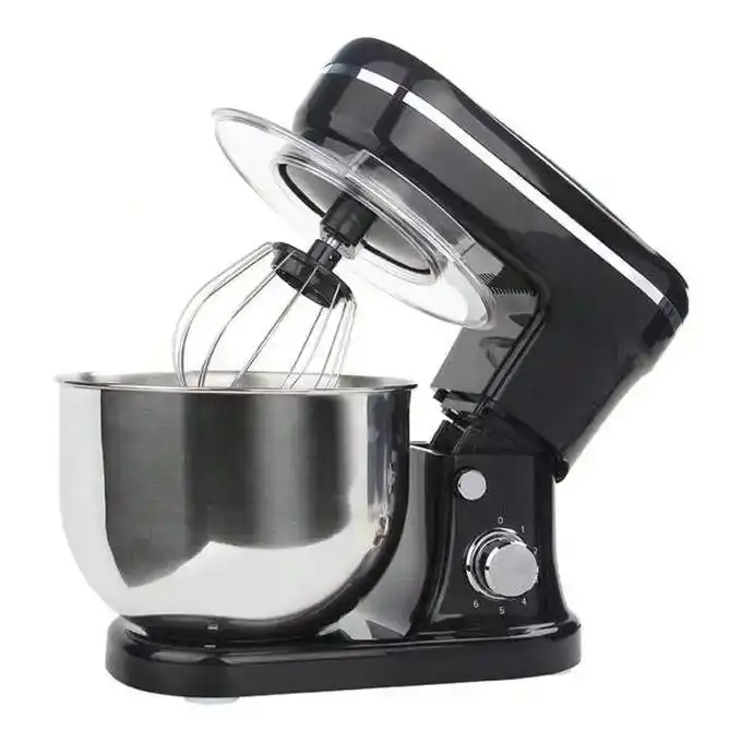 Génial Robot pétrin multifonctions-2000W, 6 vitesses ,Bol en inox 5L - Noir