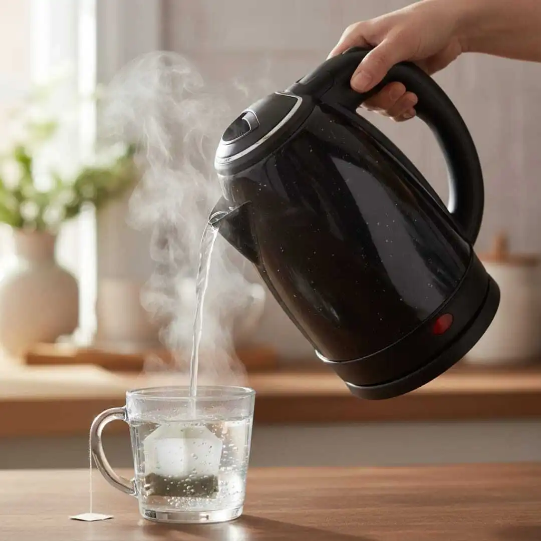Bouilloire Électrique en Inox Noir 2L – 1500W – Chauffage Rapide et Sécurisé haute qualite