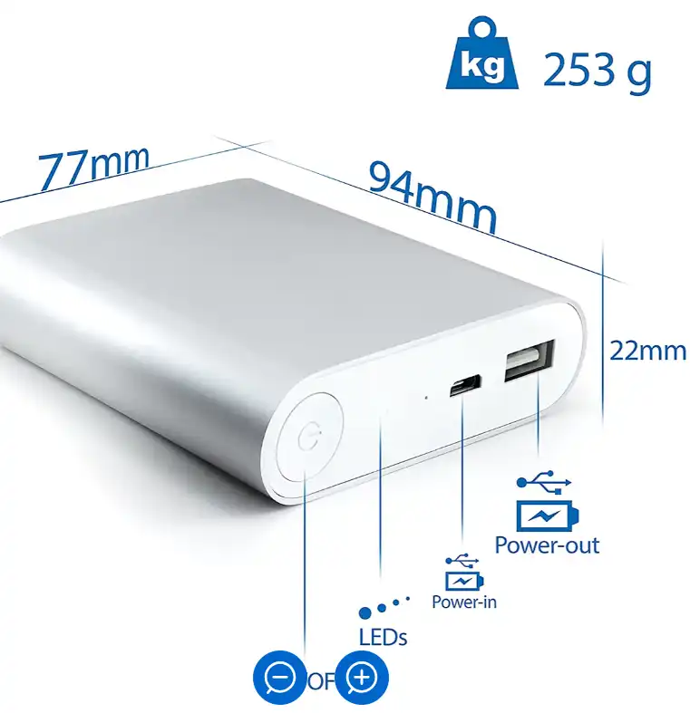 BATTERIE EXTERNE Power Bank couleur aléatoire
