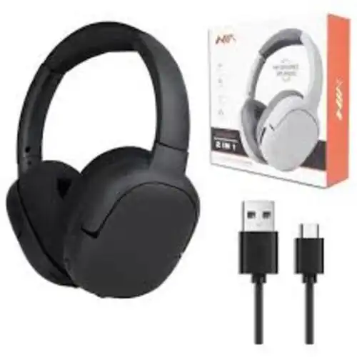 Casque Bluetooth 2-en-1 avec Haut-Parleur Carte Micro SD
