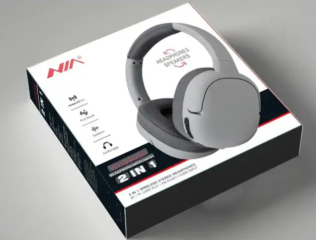 Casque Bluetooth 2-en-1 avec Haut-Parleur Carte Micro SD