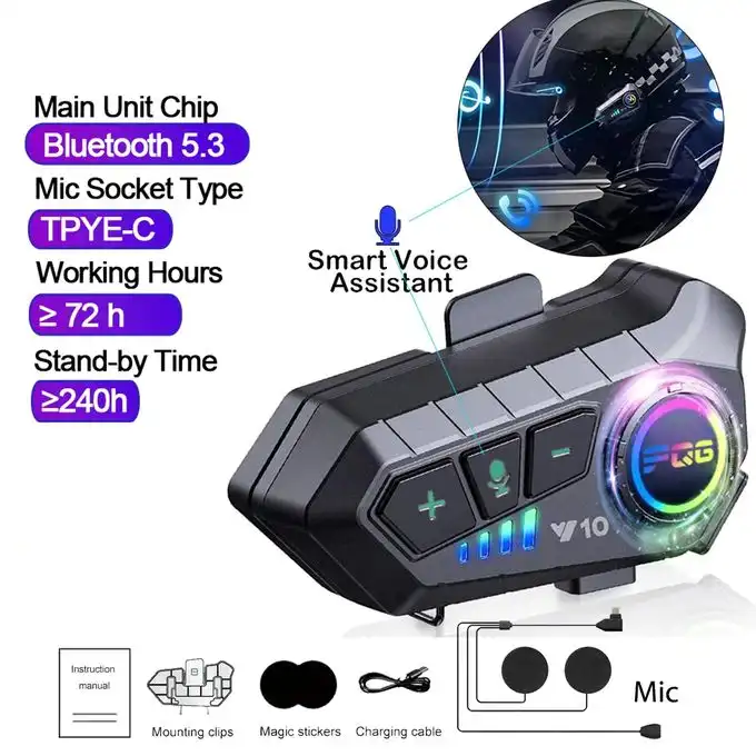 Casque Moto Bluetooth