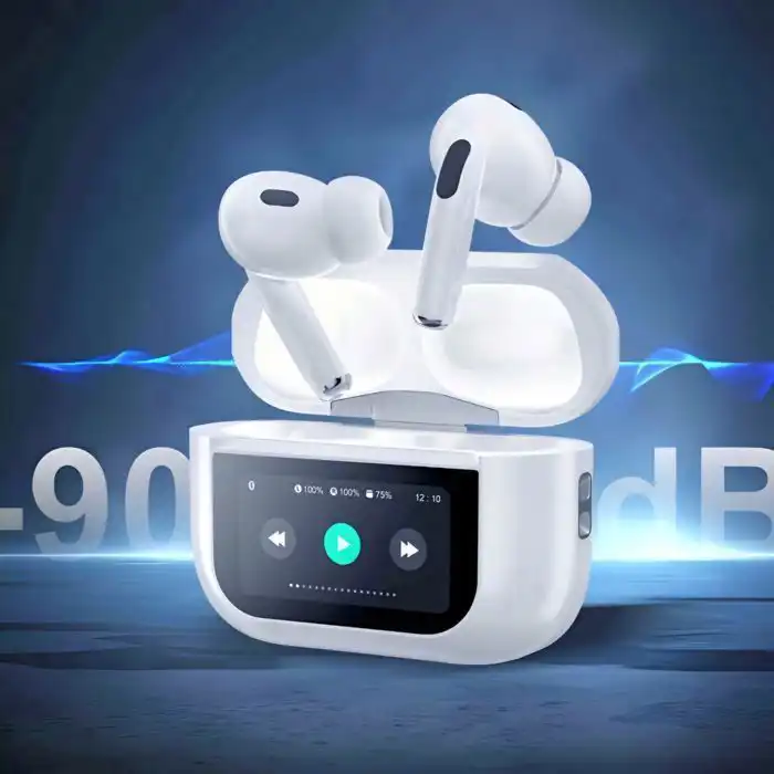 Écouteurs Bluetooth intelligent, écouteurs Bluetooth sans fil tactile avec écran tactile