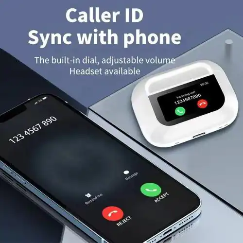 Écouteurs Bluetooth intelligent, écouteurs Bluetooth sans fil tactile avec écran tactile