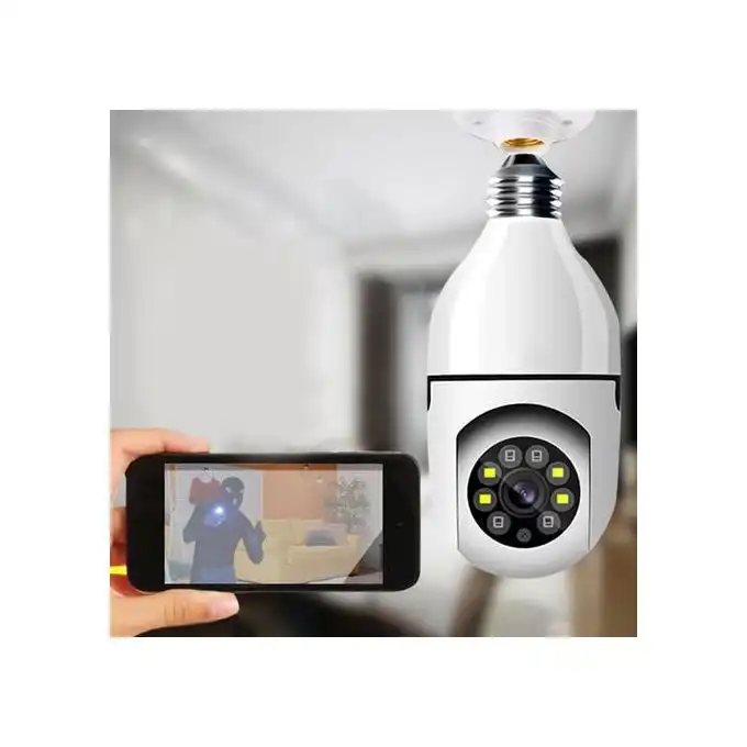 Caméra intelligente Wi-Fi sans fil en forme de lampe