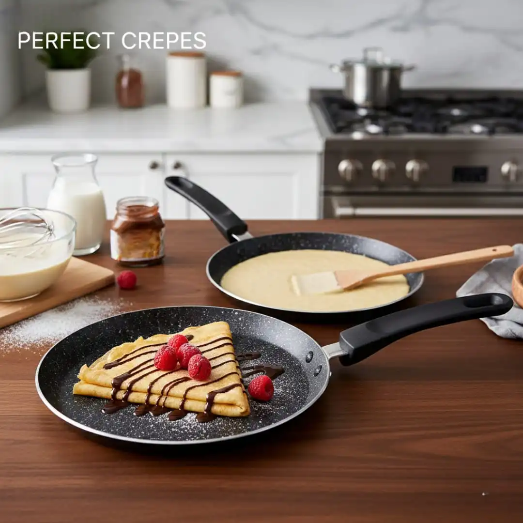 Poêle à Crêpes Premium "Granit Expert" -crêpière – L'Art du Petit-Déjeuner-20cm