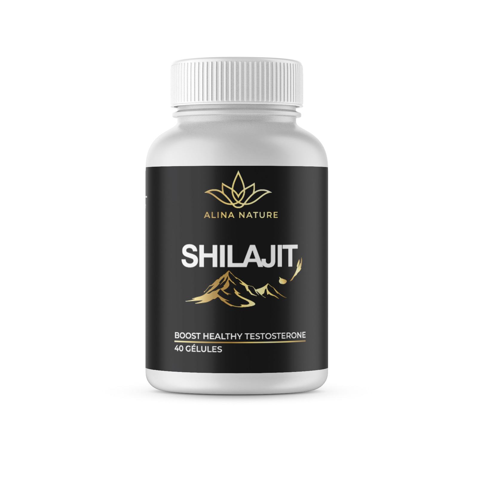 Shilajit ALINA NATURE – 40 Gélules | Énergie, Vitalité et Performance Naturelle