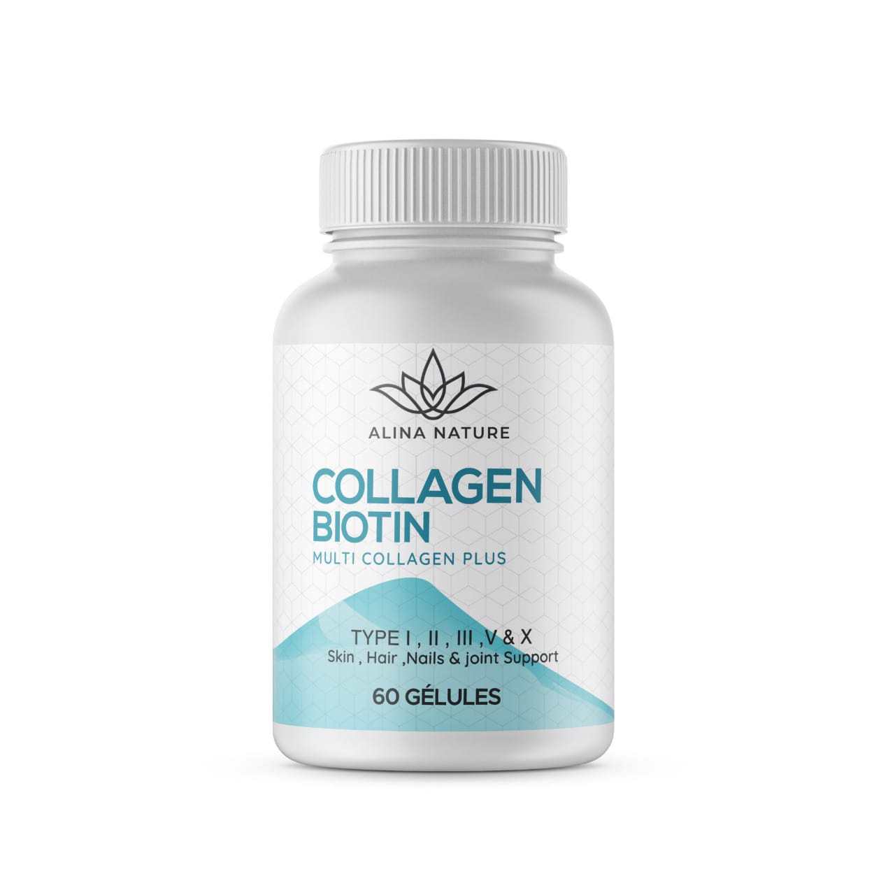 Collagen Biotin ALINA NATURE – 60 Gélules | Beauté, Cheveux, Ongles et Peau