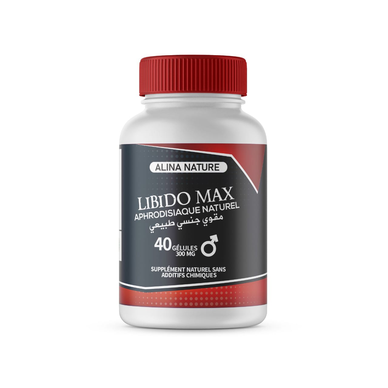 LIBIDO MAX ALINA NATURE – 40 Gélules | Aphrodisiaque Vitalité et Performance Masculine