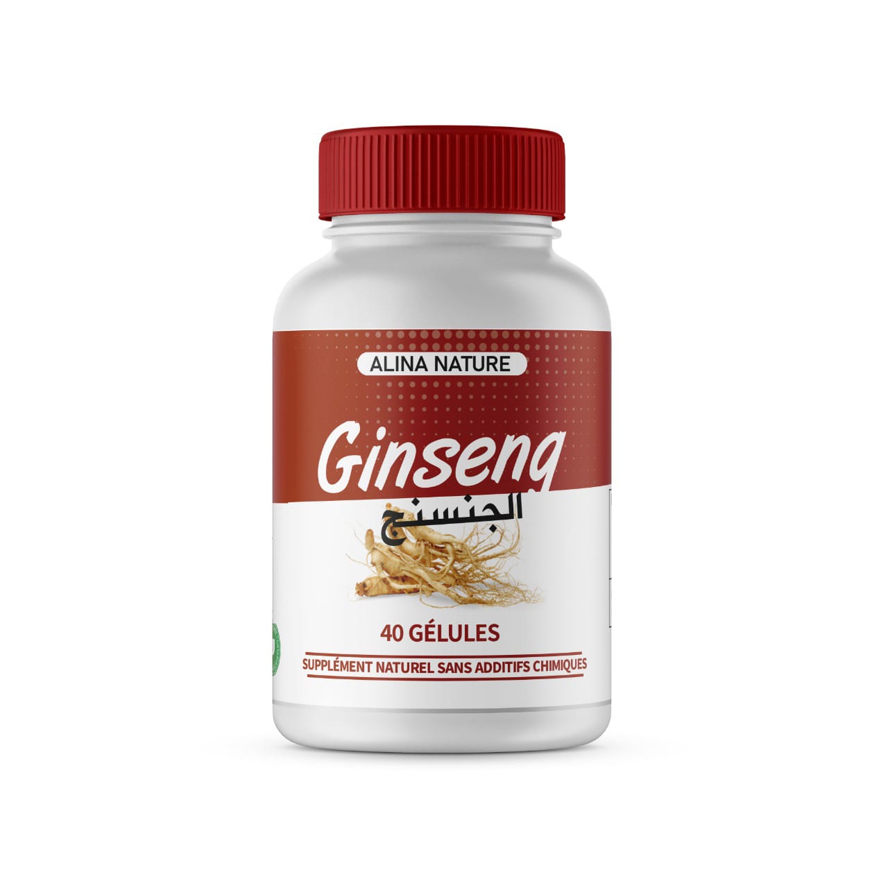Ginseng rouge coréen ALINA NATURE – 40 Gélules | Énergie, Vitalité et Endurance