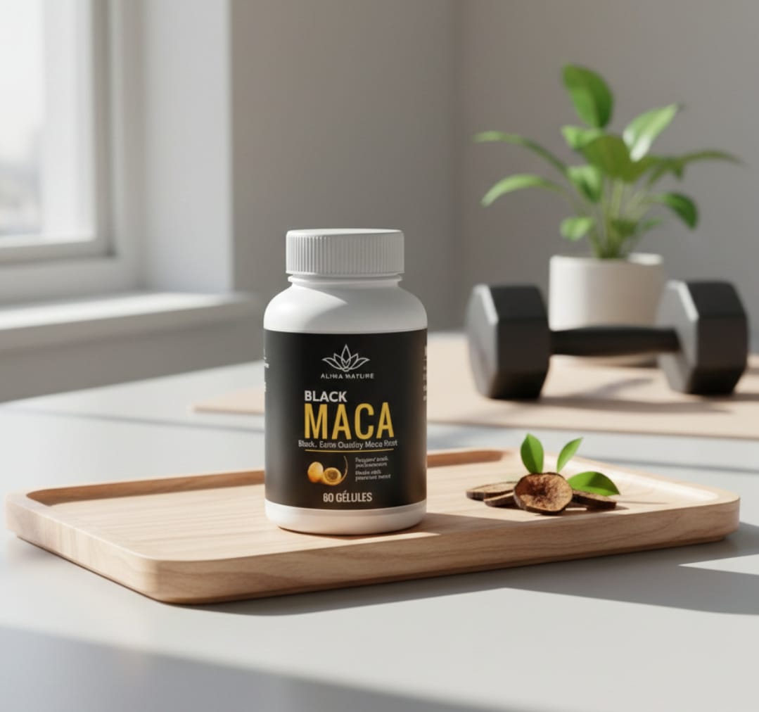 Black Maca ALINA NATURE – 60 Gélules | Énergie, Libido et Vitalité Masculine