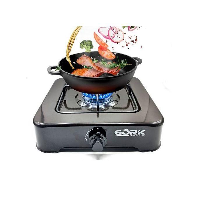 Gork Réchaud à gaz, 1 brûleur, plaque de cuisson, Cuisinière à gaz Portable