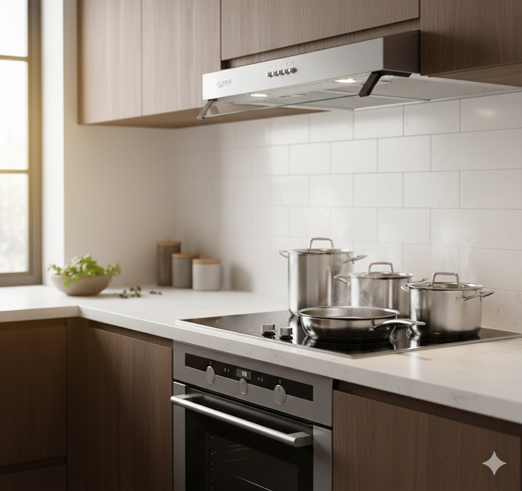 Gork International Hotte Casquette 60 cm Inox