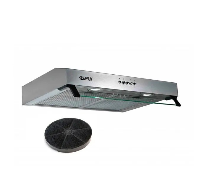 Gork International Hotte Casquette 60 cm Inox