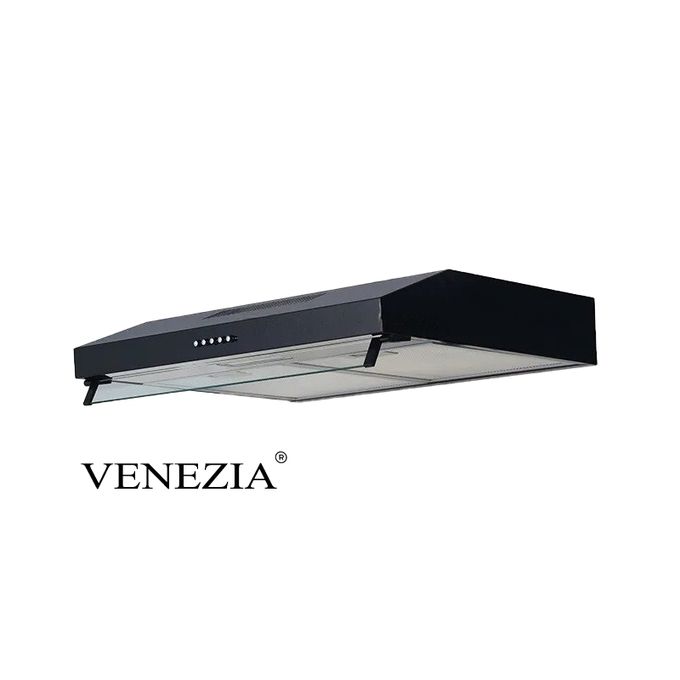 PACK DUEO VENEZIA , hotte +  Plaque de cuisson 4 feux induction électrique 60cm en verre Black- noir turquie