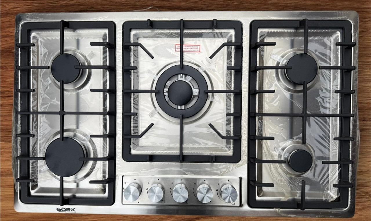 GORK , PLAQUE A GAZ 90cm EN INOX allumage electrique