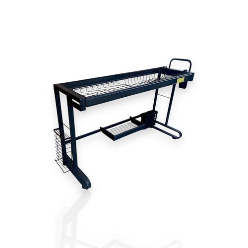 K:OLN Étagère de séchage de vaisselle 85cm, économiseur d'espace de comptoir en acier inoxydable