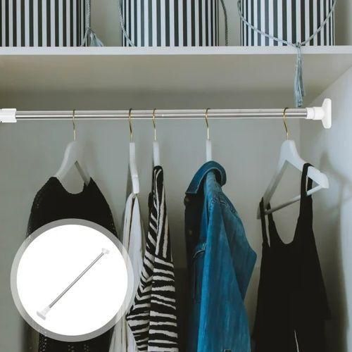 Tringle télescopique extensible, Rideau de douche, crochet et barre