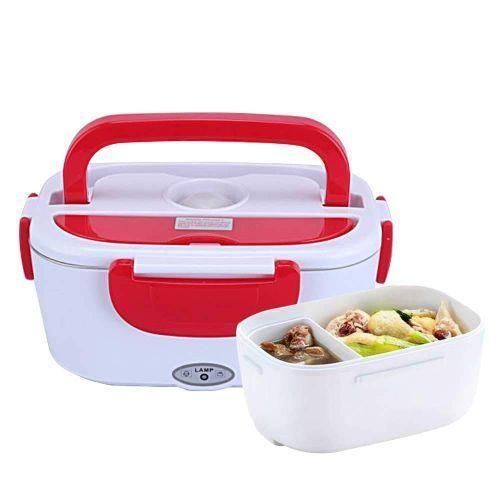 Lunch Box Électrique Portable, Boîte Chauffante de Repas en Acier Plastique