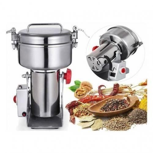 La Cucina Moulin à épices Haute vitesse multifonction broyeur d'herbe Électrique en acier inoxydable,2000W + Presse ail offert