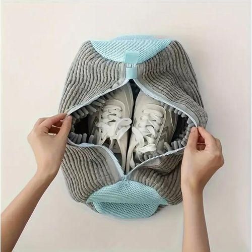 Sac de Lavage pour Chaussures – Filet en Maille Réutilisable pour Lave-Linge et Séchage