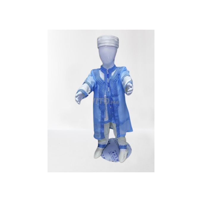 Jabador Maroc Jabador soussdi trois pièces garçon- bleu ciel