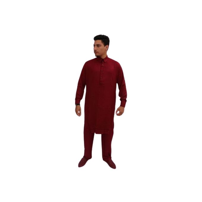 Jabador Maroc Ensemble Pakistani 100/100 coton- bordeau