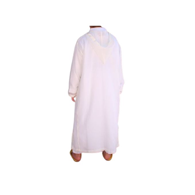 Jabador Maroc Jellaba soussdi garçon - Blanc cassé.