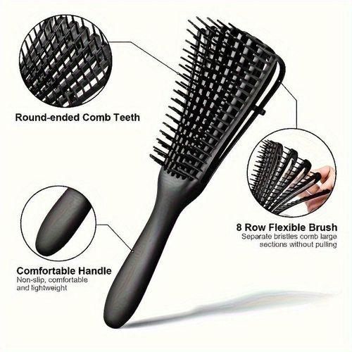 Octopus Brush/Brosse boucles noir