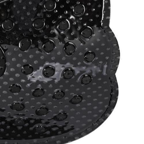 Soutien-gorge invisible en silicone auto-adhésif respirant push up (Noir A)