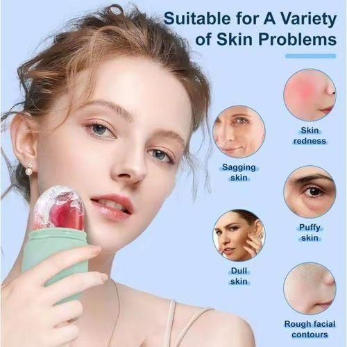 rouleau de glaçage facial en silicone