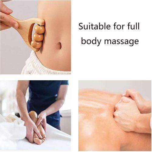 Lot de 2 rouleaux de massage en bois pour les mains,
