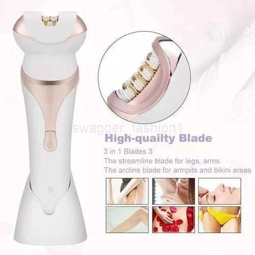 Kemei Épilateur électrique 4 in 1 pour le corps et le visage, La Tondeuse Électrique 4-en-1