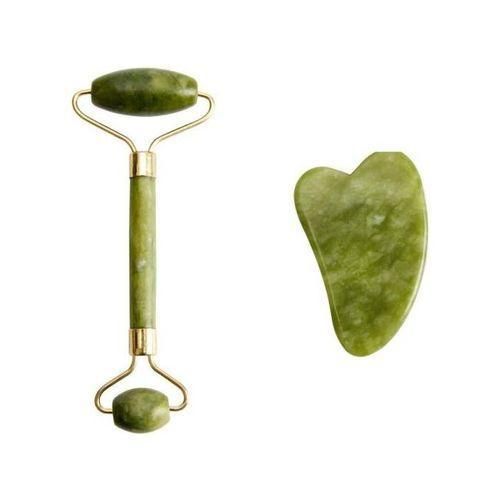 Masseur à rouleau de Jade pour le visage, outil de massage, Jade roller + Cadeau
