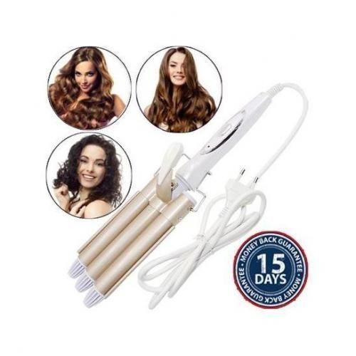Fer à friser professionnel en céramique à triple baril, styler cheveux,bigoudi