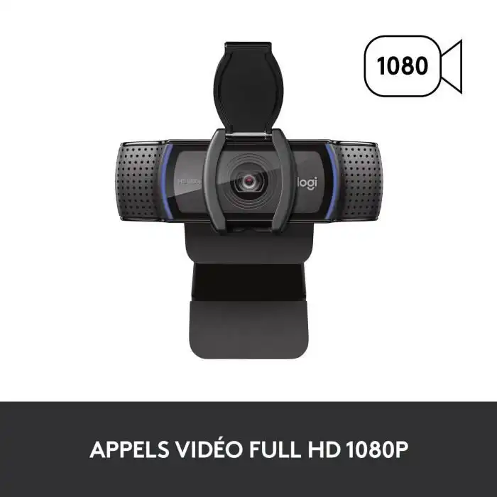 Webcam - Full HD 1080p - Logitech-C920S