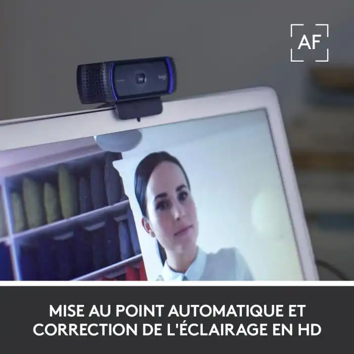 Webcam - Full HD 1080p - Logitech-C920S