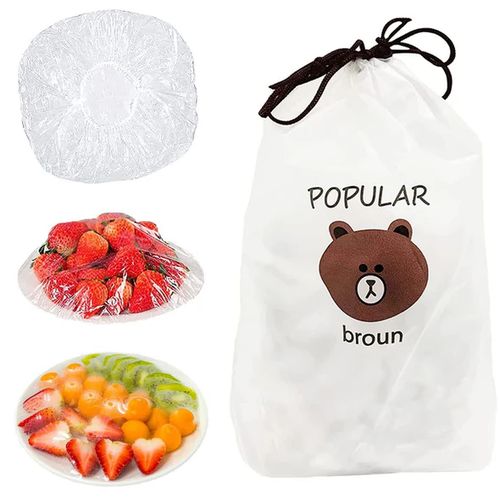 (300 Pièces) sacs de conservation pour les restes frais, aliments, réutilisables, élastiques