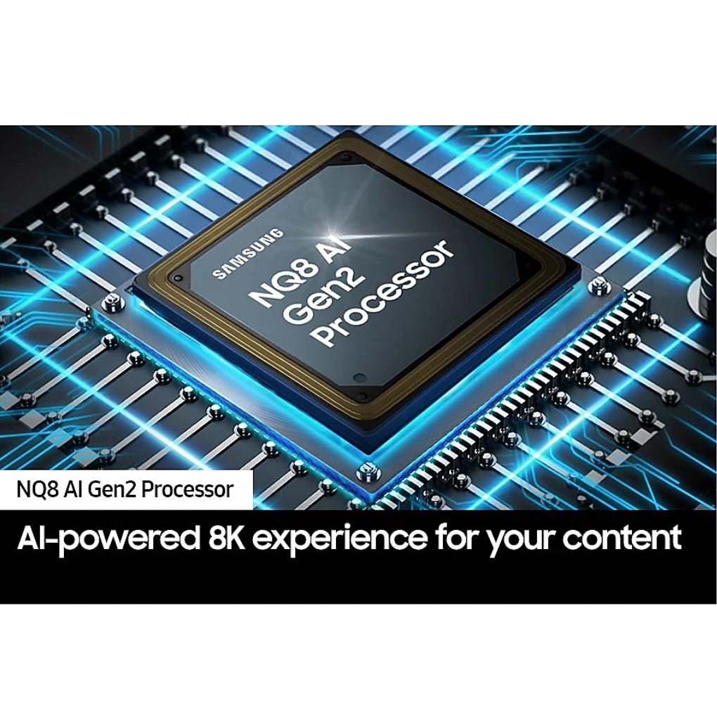 Image de 65 Neo QLED 8K QN800D Tizen, Dolby Atmos, Processeur IA Gen2, Upscaling IA, Infinity One Design