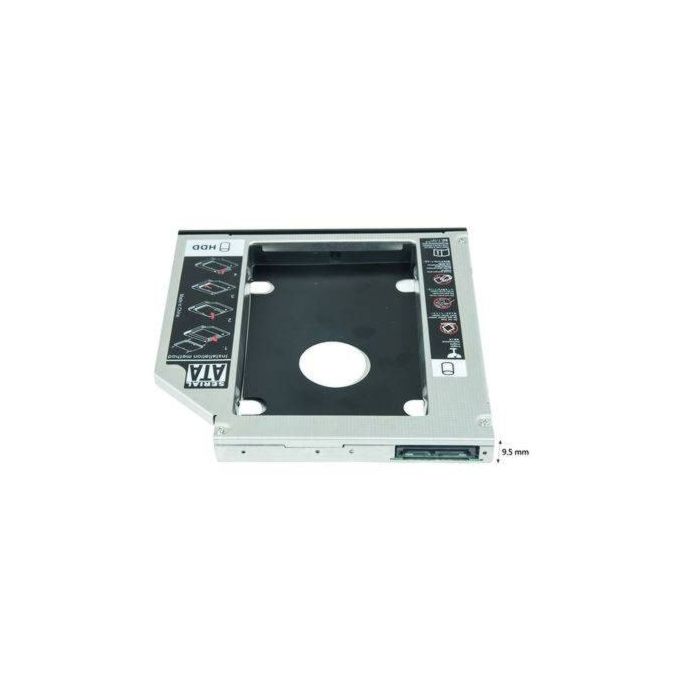 Image de Adaptateur Support pour 2eme disque dur 2,5 "SSD Caddy Disque Baie Lecteur Optique Dur 9,0 mm SATA vers SATA,PC Portables - Unbranded