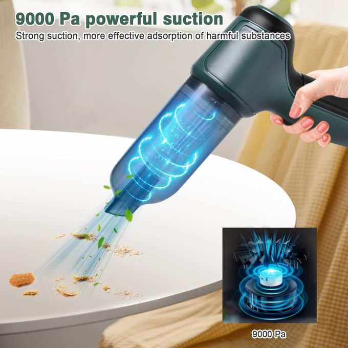 Aspirateur électrique 3-IN-1 et souffleur d'air, aspirateur automatique à main sans fil Portable et Rechargeable