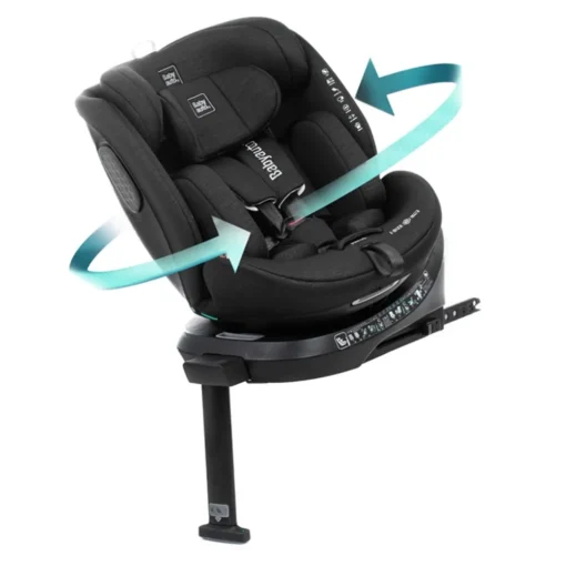 Image de Babyauto Siège Auto Core i-Size Rotatif + Pied support – Groupe 0+/1/2/3 – Noir - Unbranded