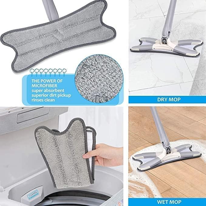 Balai Plat Ultra-Absorbant en Microfibre avec Rotation à 360°